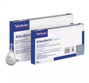 Virbac Allerderm Spot-on краплі Вірбак Аллердерм для лікування дерматозів собак і котів до 10 кг №6 піпеток по 2 мл