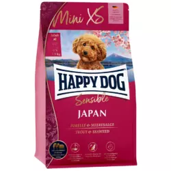 Повнорационный корм Happy Dog Mini XS Japan для дрібних та дуже дрібних порід собак (курка/форель), 300 г