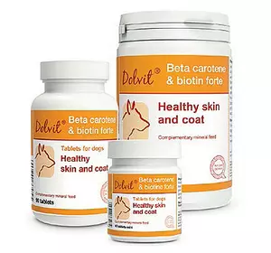 Вітамінно-мінеральна добавка для собак Dolvit Beta Caroten & Biotyna Forte, 520 таб.