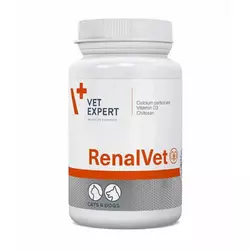 Кормова добавка RenalVet (РеналВет) при захворюванні нирок для собак і кішок 60 капсул VetExpert (термін до 05.2026 р)