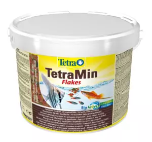 Сухий корм для акваріумних риб Tetra в пластівцях «TetraMin» 10 л\2.1кг (для всіх акваріумних риб)