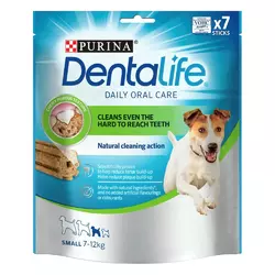 Додатковий сухий корм Purina Dentalife для дорослих собак малих порід (для підтримки здоров'я порожнини рота) 7x16 г
