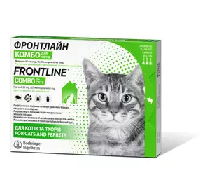 Frontline Combo (Фронтлайн Комбо) краплі на холку для котів №3 піпетки по 0.5 мл