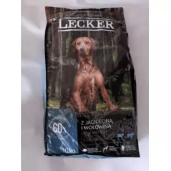 Сухий корм "Lacker" для дорослих собак баранина та яловичина, 10кг