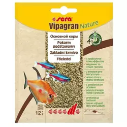 Sera (Сера) Vipagran Nature - Основний корм для всіх риб, що харчуються в середніх шарах води 12 г