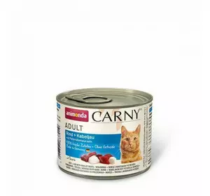 Вологий корм Animonda Carny для дорослих котів, з яловичиною, тріскою та коренем петрушки, 200 г