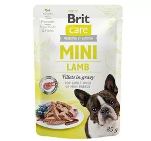 Вологий корм Brit Care Mini для собак, з філе ягняти в соусі, 85 г