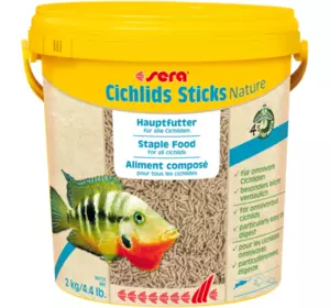 SERA Cichlids Sticks Nature Палички для цихлід, корм для акваріумних риб 10 л (2 кг)
