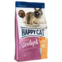 Happy Cat Sterilised Atlantik Lachs сухий корм для стерилізованих кішок та кастрованих котів з лососем, 1.3 кг