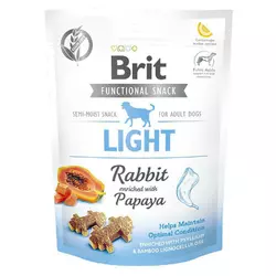 Brit Functional Snack Light Функціональні ласощі для собак з кроликом і папайя (контроль ваги) 150 г