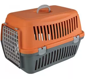 Переноска для кішок і собак Animall CNR-134 (58х42х42 см) Сіро-помаранчева