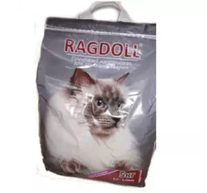 Наповнювач для котячого туалету "Ragdoll" великий 5 кг (червоний)