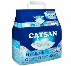 Наповнювач кварцевий гігієнічний Catsan Hygiene Plus для котячого туалету, 10 л