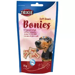 Trixie TX-31491 Soft Snack Bonies 75г-ласощі для собак зі смаком яловичини та птиці