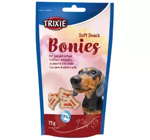Ласощі для собак Trixie (TX-31491) Bonies кісточки для собак з яловичиною та птицею 75 г