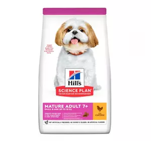 Корм для літніх собак Хіллс Hills SP Medium Mature Adult 7+ сухий корм для міні та малих порід собак з куркою 14 кг
