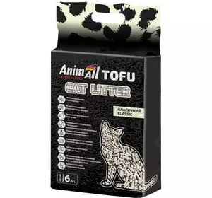 Наповнювач для котячого туалету AnimAll Тофу Classic Соєвий комкуючий 2.6 кг (6 л)