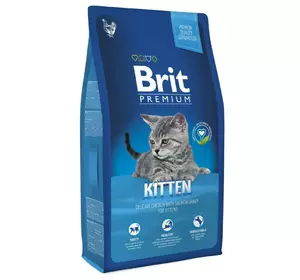 Сухий корм для кошенят Бріт Brit Premium Cat Kitten (курка) 8 кг