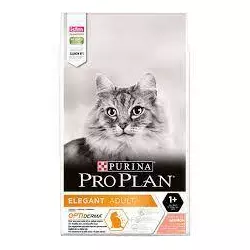 Сухий корм Purina Pro Plan Elegant для кішок з чутливою шкірою та ведення шерсті з лососем 10 кг