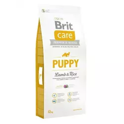 Сухий корм для цуценят усіх порід Brit Care Puppy Lamb & Rice з ягням 12 кг