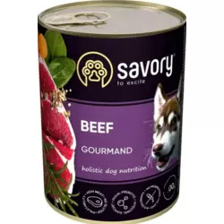 Консерви для собак "Savory Dog Gourmand" з яловичиною 800 г