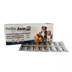 AnimAll ВетЛайн антигельмінтний захист (50 таблеток)