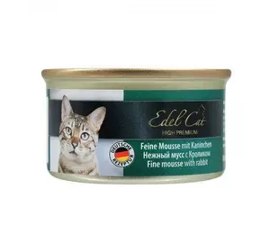 Вологий корм Edel Cat для котів, з кроликом, 85 г