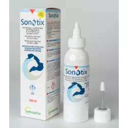 Сонотікс (Sonotix) розчин для промивання вух кішок і собак 120 мл VETOQUINOL
