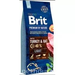 Сухий корм Бріт Brit Premium Dog Light для дорослих собак, 3 кг