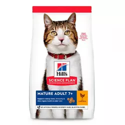 Сухий корм для кішок Хіллс Hills SP Mature Adult 7+ з куркою 1.5 кг для підтримки активності