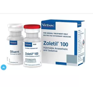 Золетил (Zoletil) 100 засіб для загальної анестезії котів і собак 5 мл Virbac