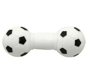 Іграшка вінілова гантелька-пищалка футбольний м'яч 5,5-14см EV024 ZooMax