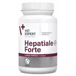 Кормова добавка HEPATIALE Forte Large Breed +25 кг для покращення функцій печінки великих порід собак 10 таблеток