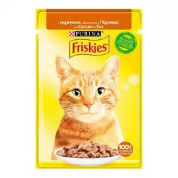 Корм для котів Friskies (Фріскіс) з індичкою шматочки у підливці 85 г Purina