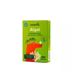 Вітаміни Algal Smartis для підтримки загального стану здоров'я собак 50 таблеток