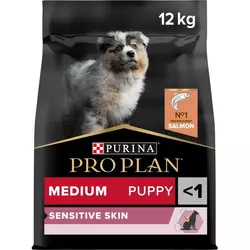 Сухий корм Pro Plan Medium Puppy Sensitive Skin для цуценят середніх порід з чутливою шкірою з лососем 12 кг