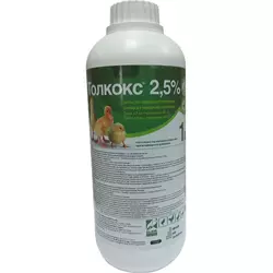 Толкокс 2.5% (аналог байкоксу – кокцидіостатик для птиці), 1 л