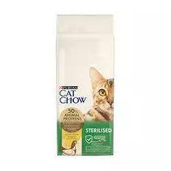 Сухий корм для дорослих стерилізованих котів Cat Chow Sterilised з куркою 1.5 кг