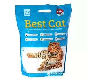 Силикагелевий наповнювач Бест Кет для котячого туалету Best Cat Blue 7,2 літра