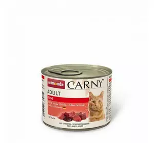 Вологий корм Animonda Carny для дорослих котів, з яловичиною, 200 г