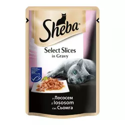 Sheba Selection in Sauce (пауч) Консерви для кішок з лососем в соусі / 85 гр