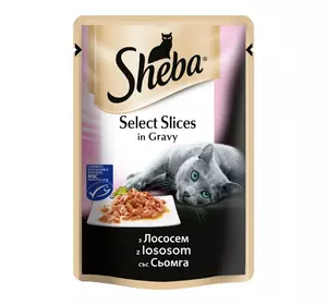 Вологий корм Sheba (Шеба) cig POU для дорослих котів з лососем в соусі 85 г
