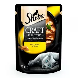 Sheba Craft Collection Shredded Pieces Chicken Консервы для кошек с курицей в соусе / 85 гр
