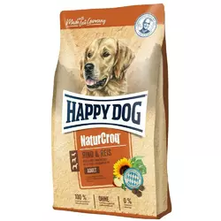 Happy Dog NaturCroq Rind&Reis корм для собак з яловичиною та рисом, 1 кг