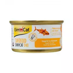 Вологий корм GimCat Shiny Cat Superfood для котів, тунець та гарбуз, 70 г
