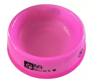 Миска для собаки пластикова кругла з малюнком 20-41-43 (12.5х14см)