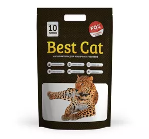 Силікагелевий наповнювач Бест Кет для котячого туалету Best Cat White 10 літрів