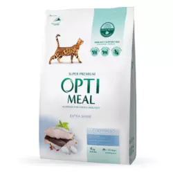 Сухий корм Optimeal з високим вмістом тріски для дорослих кішок 4 кг