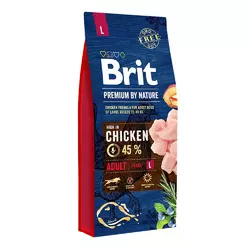 Сухий корм для собак Бріт Brit Premium Adult Large Chicken великих порід з куркою, 15 кг