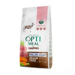Беззерновий сухий корм Optimeal з качкою та овочами для дорослих собак усіх порід 10 кг